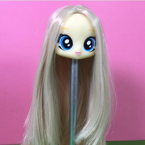 Handmade Long Straight Hair Wig Black for Blythe BJD Doll DIY Making Repair Accessory