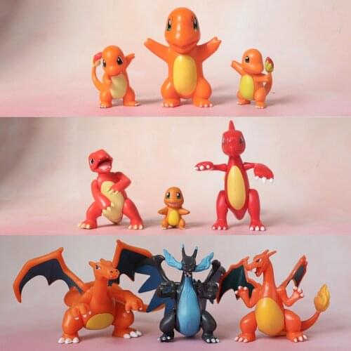 Pokemon Genuine Charmander Charmeleon Charizard Cute Action Figure Model Toys