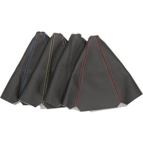 Universal Leather Short Shifter Collars AT MT Shift Knob Shifter Gear Knob Boot Cover For Ford Mondeo 3 4 S max C max Suzuki