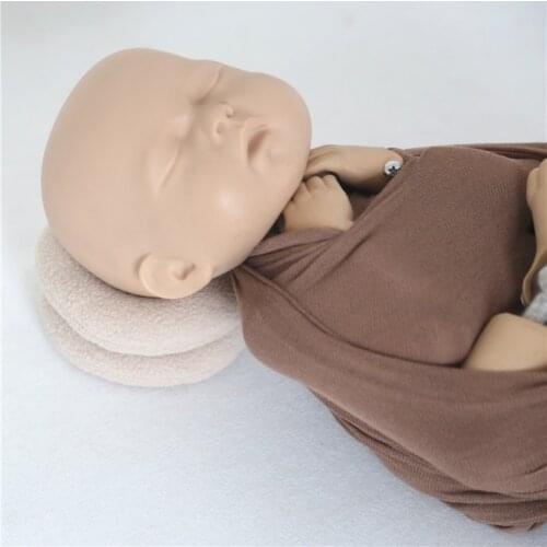 Vintage Newborn Posing Pillow Soft New born Poser Head Pillow 2 pieces Doughnut Poser Photo Shoot Props Baby Shower Gift