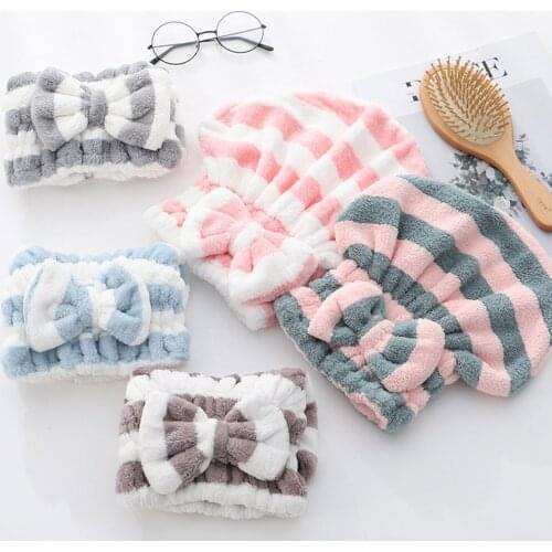 Absorbent Dry Hair Hat Female Dry Hair Wiping Hair Cute Long Hair Towel Thickened Shampoo Shower Cap