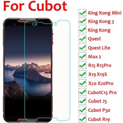 Tempered Glass For Cubot King Kong Mini 2 Glass Cubot J5 J7 R15 C15 X20 Pro Max2 P30 X19S Quest Lite KingKong 3 Screen Protector