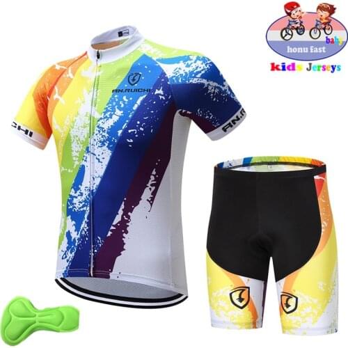 2021 Children Cycling Jersey Summer Boys Mtb Motocross Kids Cycling Clothing MTB Road Bike Suits Ropa De Ciclismo Girl Jersey