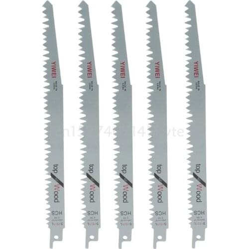 5 Pcs 240mm High Carbon Steel Reciprocating Saw Blades Sabre For Wood