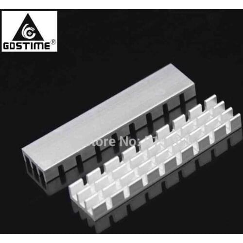 5Pcs Gdstime 50x11x5mm Memory Heatsink CPU GPU IC Chip Cooling Aluminum Heat Sink