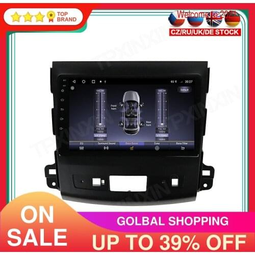 6+128G For Mitsubishi Outlander 2006-2012 Car Multimedia Player GPS Navigation Headunit Auto Radio Audio Stereo Tape Recorder