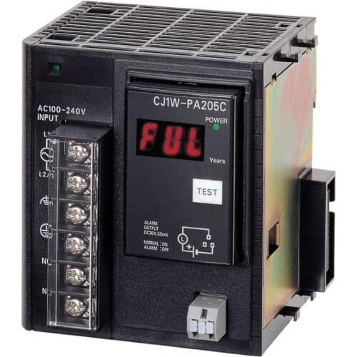 CJ1W-PA205C Power supply unit, 100-240 VAC, output capacity: 25 W, with maintenance forecast monitor