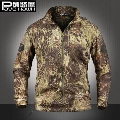 HOT 2020 Outdoor Summer Sport Ultra-light Tactical skin Camouflage clothing Windbreaker Prevented bask UV skin Waterproof Jacket