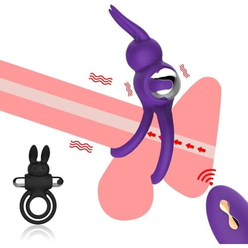 Cock Ring Male Vibrate Penis Cockring Vibrator Clitoris Stimulate Delay Ejaculation Sex Toy For Couple Men Adult Product