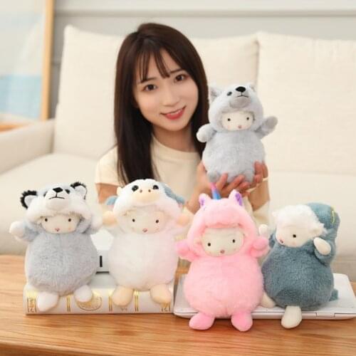 25CM Cute Lamb Doll Plush Toy Super Cute Ornaments Sheep And Sheep Doll Rag Doll Small Childrens Birthday Gift Girl