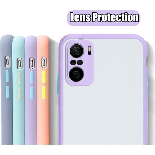 LOVECOM Matte Shockproof Case For Xiaomi 11 10T Lite Redmi Note 10 10S 9S 9 Pro Max Note 8 POCO X3 NFC F2 Pro Clear Candy Cover