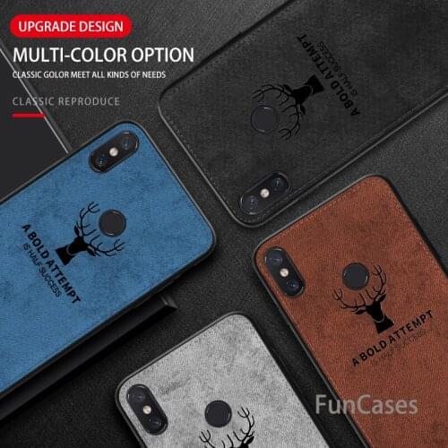 Fashion Cloth Deer Original Phone Protector For Xiaomi Mi 6X A2 Lite 8 8SE Redmi 6 Pro 6A Note5 Pro Note6 Back Phone Cover Case