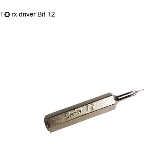 Micro Mini T2 Torx Screwdriver Bit 28mm for 1/8" (4mm) Mini Hex Drive Screwdrivers hex shank Handle for ES121, 10pcs/lot