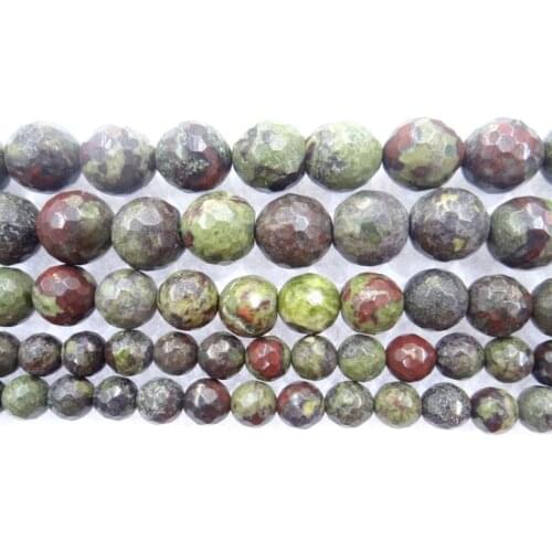 Natural Dragon Blood stone Loose Beads Round Stone Beads 4 6 8 10 mm For Jewelry Making DIY Bracelet necklace