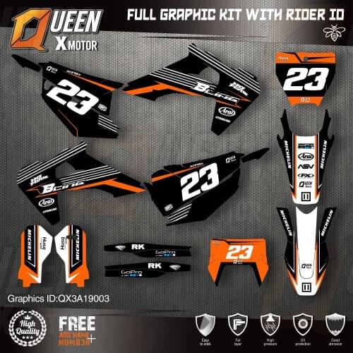 Queen X MOTOR Custom Team Graphics Decals Stickers Kit For Husqvarna Decal 2019-N TC FC TX FX FS 2020-N TE FE 125-450CC 03