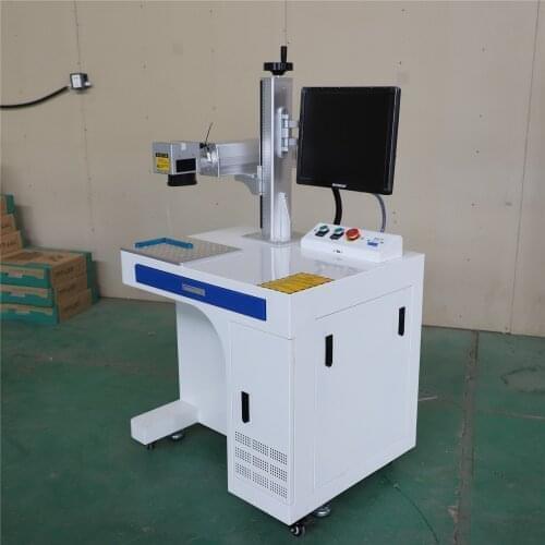 ROBOTEC Table Type Fiber Laser Marking Machine for Jewelry Rings Co2 Laser Marker Machine for Data Serial Number Marking