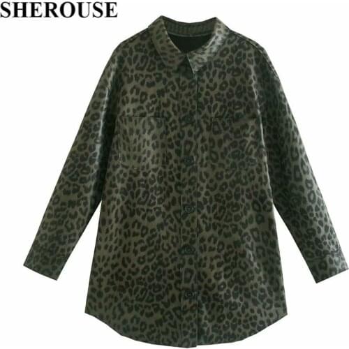 Леопардовые блузки Sherouse China At AliExpress