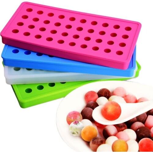 Silicone 40 Cavity Round Ball Mold Ice Cube Tray for Ice Chocolate Mould Cake Decoration Pastry