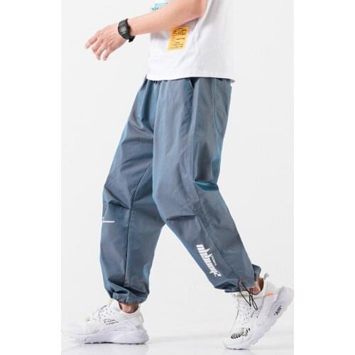 Reflective Male Hip Hop Jogging Pants Streetwear Mens Sweatpants Trousers 2020 New Loose Fashion Harem Pants Male Large Size 5XL
