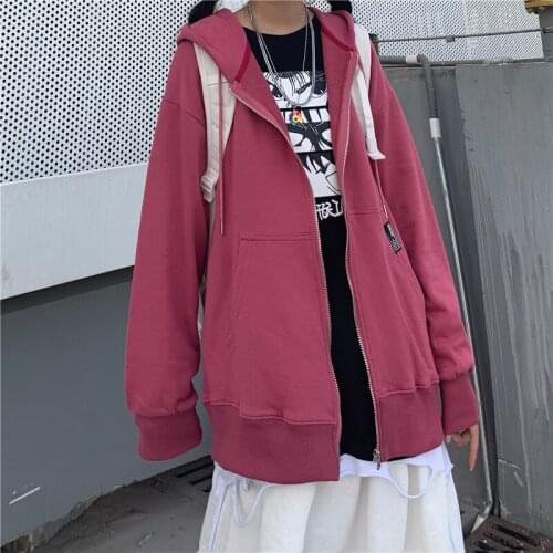 Women Solid Winter Hoodies Warm Oversized Plus Velet Woman Sweatshirts 2020 Harajuku Hooded Thicken Female All-match Hoody Tops