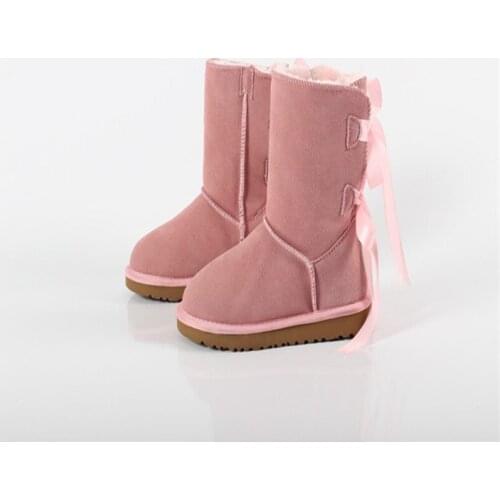 Womens Lady Warm Snow Boots for Australia Platform female Women 100% Genuine Cowhide Leather Ankle Boots Winter Boot shoes