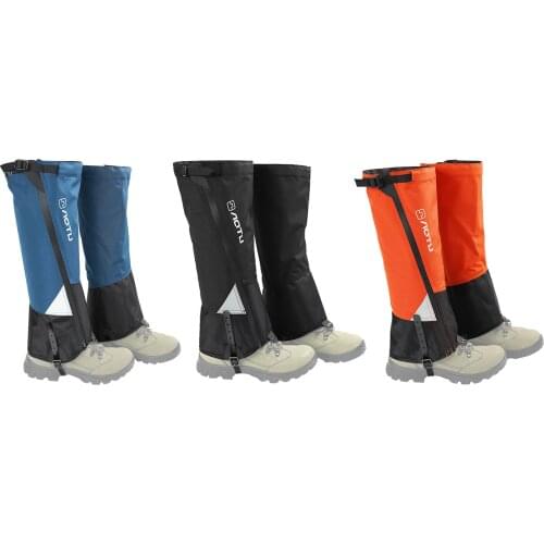 1 Pair 600D Oxford Leg Gaiters Waterproof Hiking Snow Boot Gaiters For Running