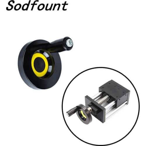 1pc CNC 3D Printer hole diameter 8mm 6mm 10mm hand wheel Diameter 63mm for T8 lead screw T6 T8 T10 Trapezoidal Lead Screw