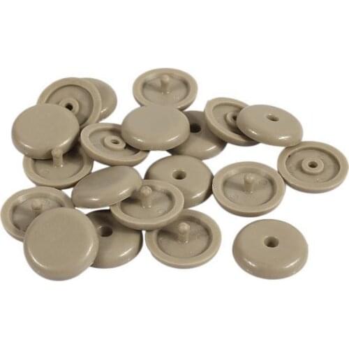 40 Pairs Plastic Car Safety Seat Belt Stopper Car Parts Beige Stop Limit Clip Retainer Black Seatbelt Spacing Button Buckle U7Z4