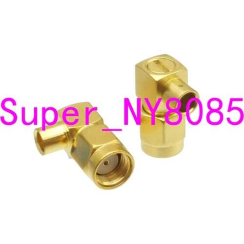 10pcs Connector RP-SMA male jack semi-rigid RG402 0.141" Cable Right angle