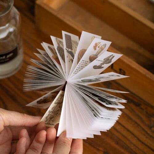 100pcs retro plant gold foil stamps, paper decorative notepads, childrens gifts, scrapbooks, kawaii decorative stationery