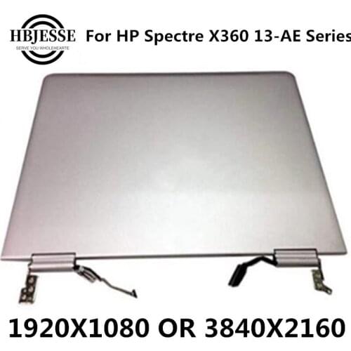 13.3" LCD Touch Screen Digitizer Assembly For HP Spectre X360 13-ae 13-ae Series Full Upper Parts Of Laptop (Black and Sliver)