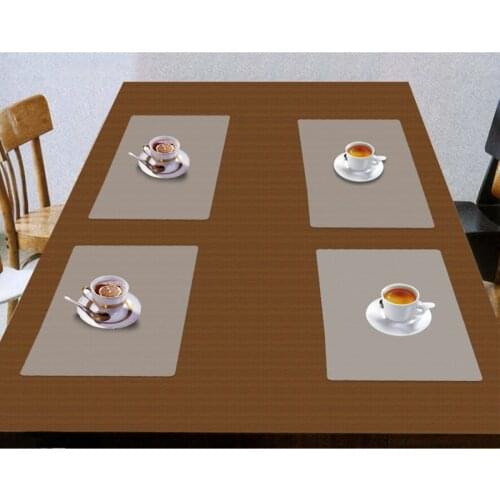 4pcs/set Plastic Clear Transparent Placemat Kitchen Tableware Place Mats Pad New 440x285mm