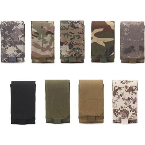 5'' & 6'' Military Tactical Camo Belt Pouch Bag Pack Phone Bags Molle Pouch Belt Camp Pocket Waist Fanny Bag Phone Case Pocket