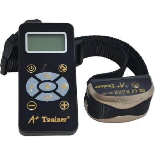 600 Meters Rechargeable And Water-resistant Remote Electric Shock Anti-bark Pet Dog Training Collar With LCD Display