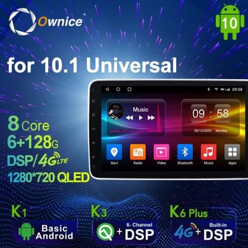 Ownice k3 k5 k6 Rotatable 1280*720 Android 10.0 Car Radio 2 Din Stereo Receiver GPS 4G DSP 360 Panorama Optical Universal Player