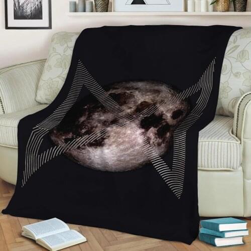 Moniugu 3D Printed Velvet Plush Throw Fleece Blanket Bedspread Sherpa Blanket Home Decora