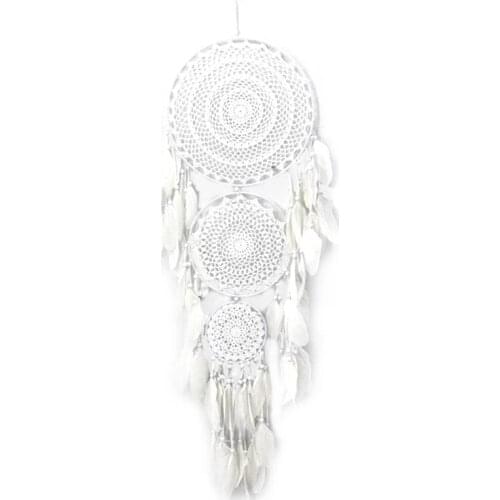 Large Metal Ring Circle Decorative Living Room Bedroom Wall Hanging Dreamcatcher DIY Home Decor Feather Dream Catchers