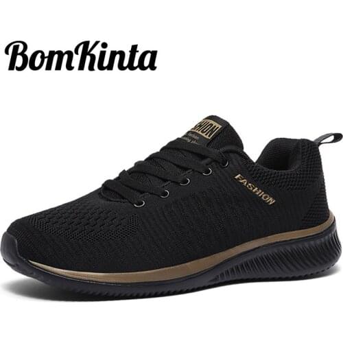 BomKinta Hot Sale Men Vulcanized Shoes High Quality Breathable Anti-Slippery Couple Walking Leisure Shoes Male Footwear Size 45