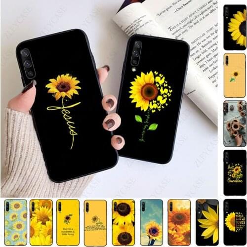 Yellow flower sunflower Phone Cover For Samsung Galaxy A51 A71 A21S A10 A20S A20E A30S A40 A50 A70 A11 A40 M31 M30S Mobile case