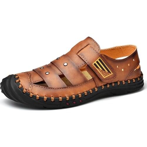 Men's Leather Sandals HSXLZK China