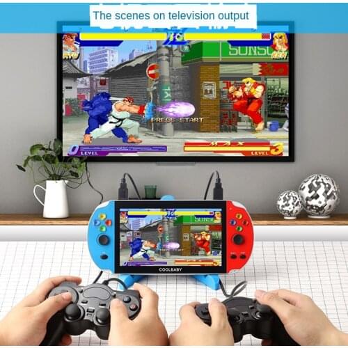 Game console childrens game console handheld Tetris arcade game console nostalgic old-fashioned handheld game console