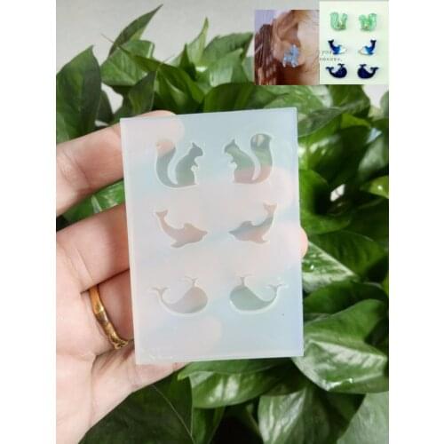 Multi Design Women Clear Silicone Mold For Making Jewelry Stud Earrings DIY Mold Resin Casting resin molds for jewelry