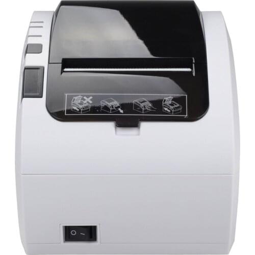 Fashional Printer 80mm Thermal Receipt Printer 1D/2D With Lan+USB+RS232 POSEH80300 With Auto Cutter