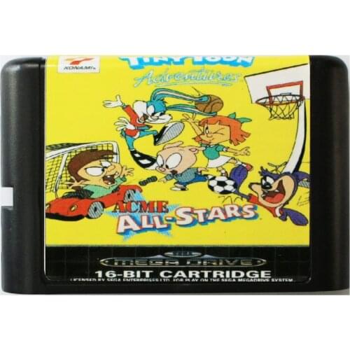Tiny Toon The All Stars 16 bit MD Game Card For Sega Mega Drive For SEGA Genesis