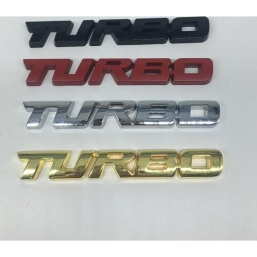 New Car Styling Car Turbo Boost Loading Boosting 3D Metal Chrome Zinc Alloy 3D Emblem Badge Sticker Decal Auto Accessory