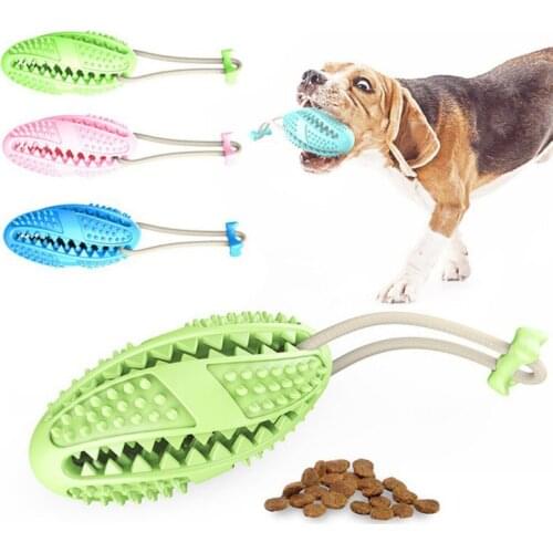 Dog Molar Bite Toy Multifunction Pet Chew Toys Upgraded Double Suction Cup Dog Pull Ball for Dogs Cleaning Tooth Food Dispenser