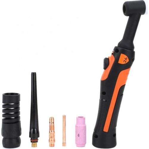 TIG-26 TIG Welding Set Welding Torch Replacement Hard Gun Head Single Switch Ceramic Nozzle Collet Body For Argon Arc Welding
