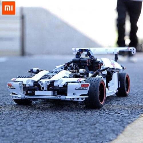 New Xiaomi MITU Intelligent Building Blocks Road Racing Car Kids Toy Electric Bluetooth 5.0 APP Smart Remote Control 900+ parts