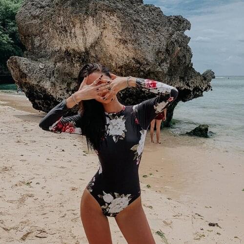 Tankini Women Surf Diving Shirt Swimming Clothes Swim Leggings High Waist Swimsuit Dress Plus Size 2009 New Red Long Sleeve