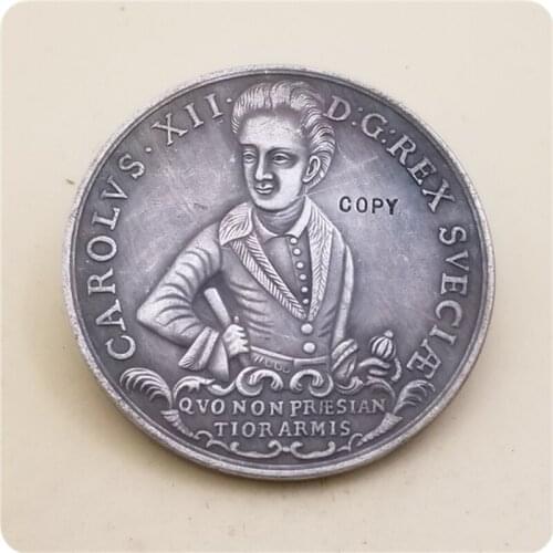 1700-1703, the victory of king Carl XII of Sweden. Germany, nuremberg, No. 18 COPY COIN FREE SHIPPING